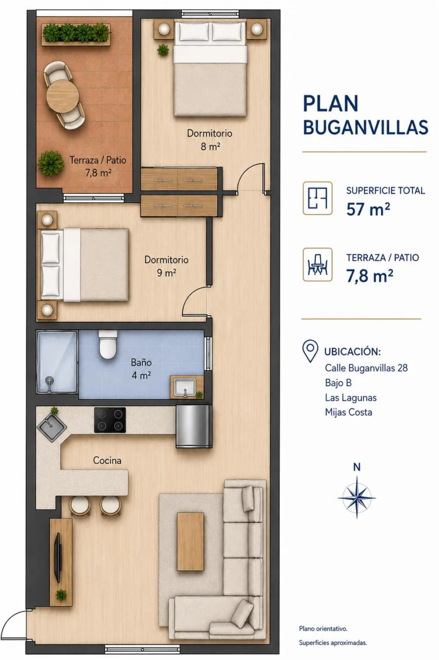 Ground Floor Apartment in Las Lagunas