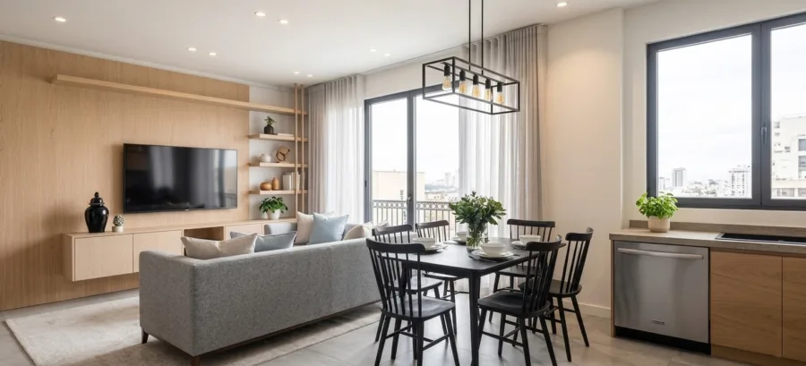 Galaxia 31 – 1 bedroom · Ground floor · Private patio ~27 m²