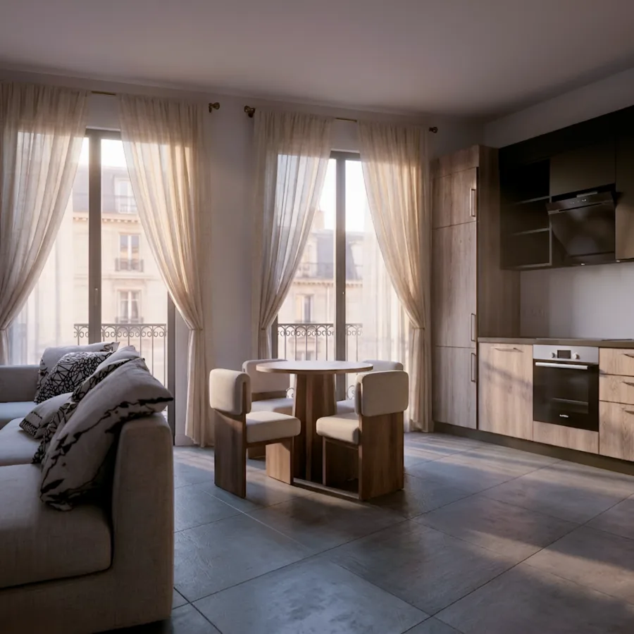 Galaxia 31 – 1 bedroom · First floor · Clear layout