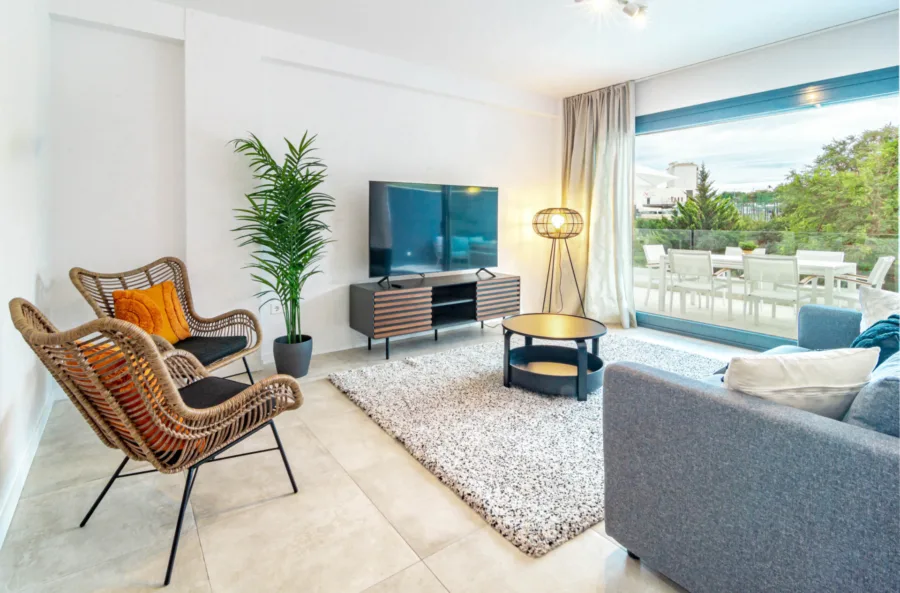 Contemporary Two-Bedroom Apartment with Expansive Terrace and Resort-Style Living